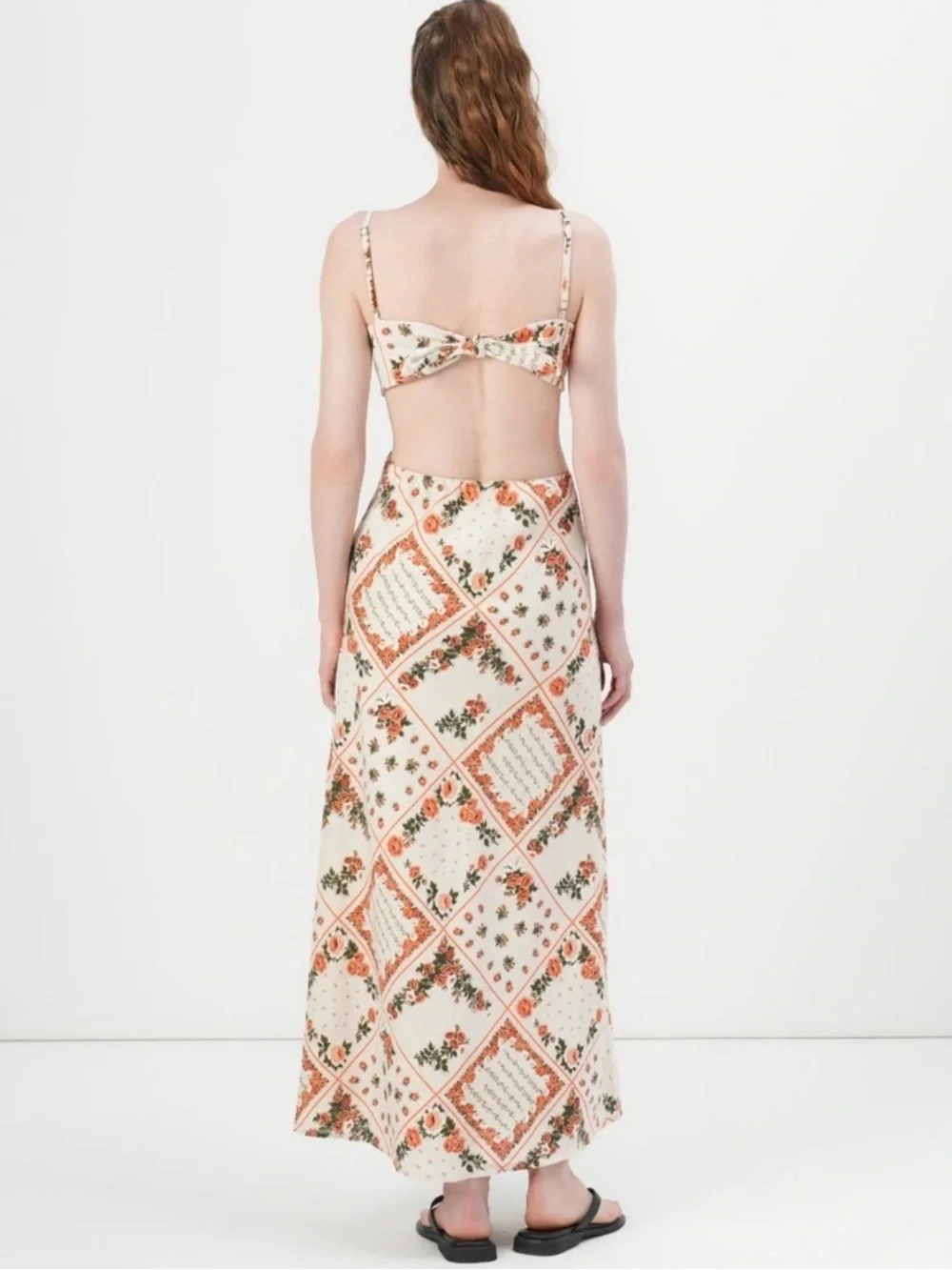 A&F Julia Slip Cutout Maxi